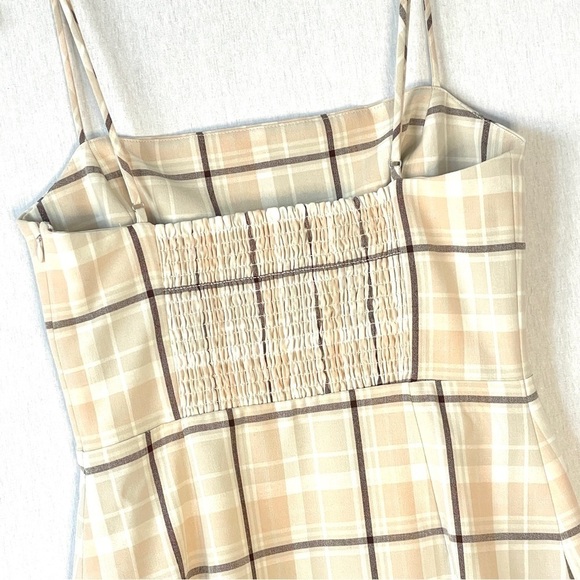 Aritzia Wilfred New Classic Smock Back Mini Dress in Plaid - Picture 6 of 14